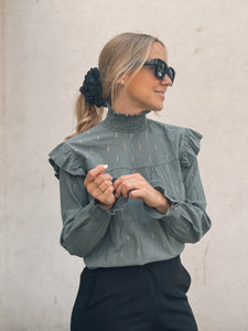 BLUSA GREY AND GOLD